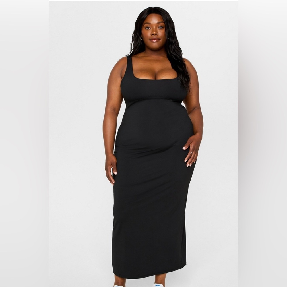 Fabletics Elegant Black Maxi Dress size L